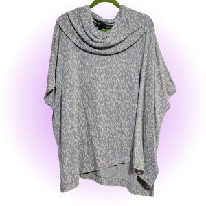 LANE BRYANT SUPER SOFT COWL NECK PONCHO SWEATER TOP EUC 18 20 2X